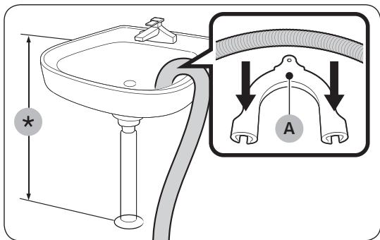 SAMSUNG WW90K6414QW ADD WASH - Étape 5 positionner le tuyau de vidange - 1