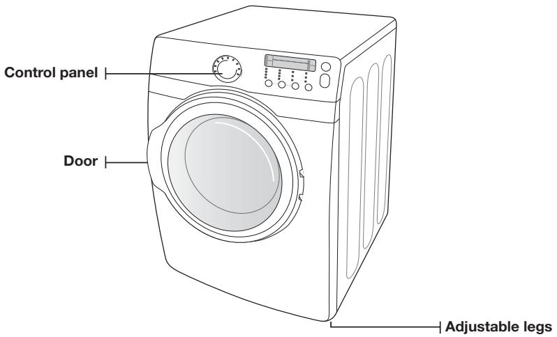 SAMSUNG DV350AEP - SEE DRYER EXTERIOR - 1