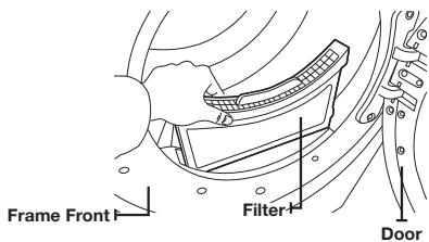 SAMSUNG DV405ETPASU - CLEAN THE LINT FILTER - 2