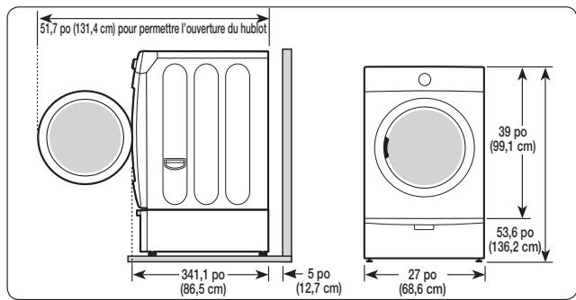 SAMSUNG DV405ETPASU - Installation du sèche-linge - 1