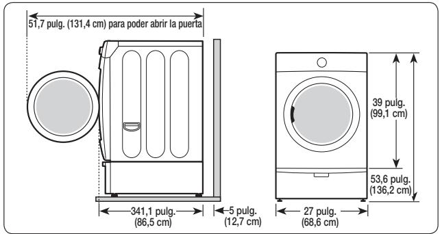 SAMSUNG DV405ETPASU - Con pedestal optional o kit de apilamento - 1
