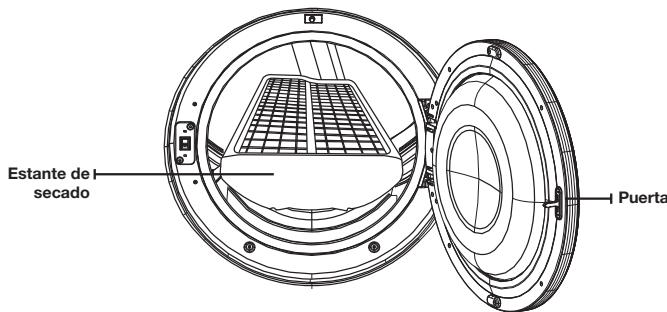 SAMSUNG DV405ETPASU - Instalacion del estante de secado - 1