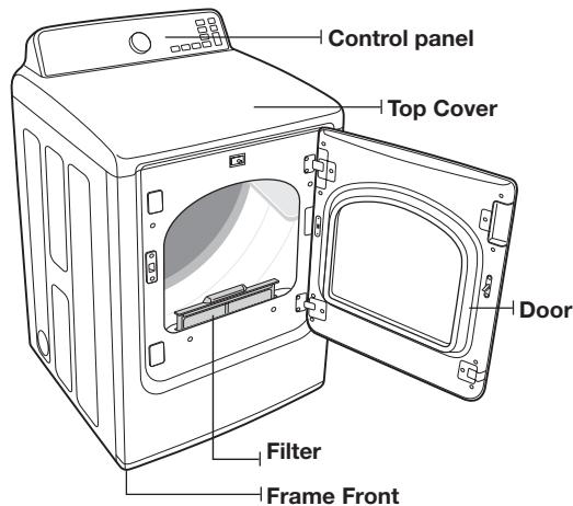 SAMSUNG DV456EWHDSU - UNPACKING YOUR DRYER - 2
