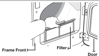 SAMSUNG DV456EWHDSU - CLEAN THE LINT FILTER - 2
