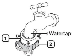 SAMSUNG WD0804Y8E - De watertoevoerslang aansluiten - 3