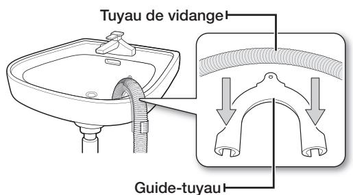 SAMSUNG WD0804Y8E - Raccordement du tuyau de vidange - 1