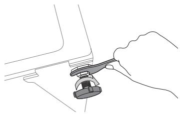 SAMSUNG WD0804Y8E - De stelpoten aanpassen - 3