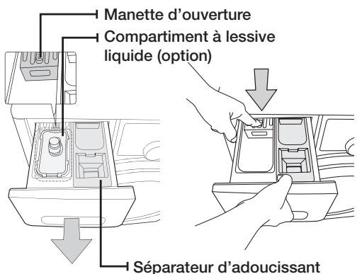 SAMSUNG WD0804Y8E - Nettoyage du tiroir à lessive et du logement du tiroir - 1