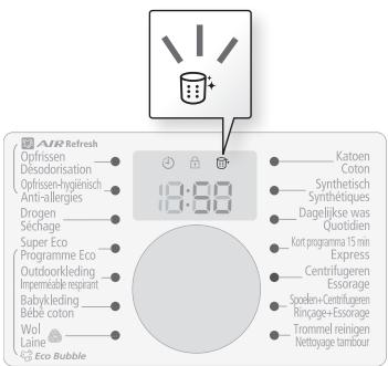 SAMSUNG WD0804Y8E - Die Alarmfunktion der Trommelreinigung - 1