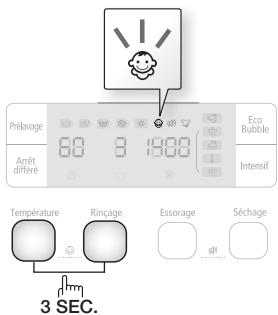 SAMSUNG ECO BUBBLE WD 0804 W8E - Sécurité infant - 2