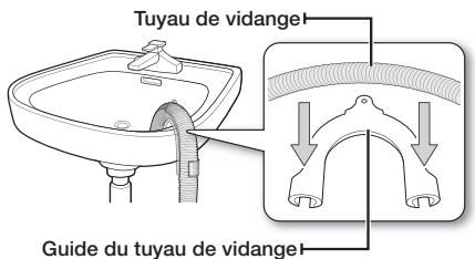SAMSUNG ECO BUBBLE WD 0804 W8E - Raccordement du tuyau de vidange - 1