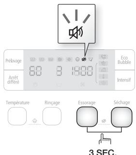 SAMSUNG ECO BUBBLE WD 0804 W8E - Désactivement du son - 1