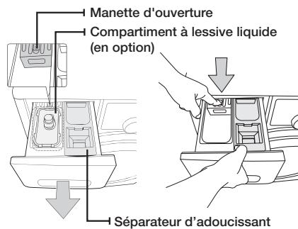 SAMSUNG ECO BUBBLE WD 0804 W8E - Nettoyage du TIROIR à lessive et du logement du TIROIR - 1