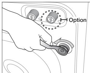 SAMSUNG ECO BUBBLE WD 0804 W8E - Enlever les vis de transport - 1