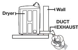 Dryer Wall DUCT EXHAUST