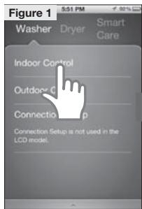 Figure 1 Washer Dryer Smart Care Indoor Control Outdoor C Connectio G Connection Setup is not used in the LCD model.