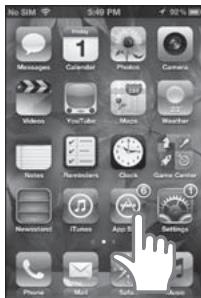 No. 0M 5:49 PM 1 Messages Calendar Photo Camera Videos YouTube Music Weather Notes Reinstalls Quick Game Center Newsstand iTunes App 5 Settings Phone Mail Radio Audio