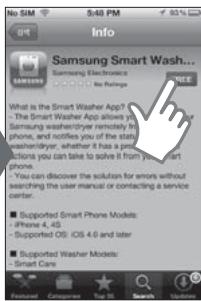 SAMSUNG DV455EVGSWR - Téléchargement de l'application téléphonique - 6
