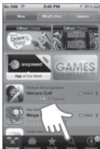 No SIM 5:48 PM 83% New What's Hot Games Editors Choose Drews Play GAMES Snappedeel App of the Week GAMES Definitd Development Heroes Call 20 Ratings Get Set Mega FREE > Crude and Go Featured Companies Top 10 Search Import