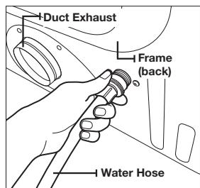 Duct Exhaust Frame (back) Water Hose
