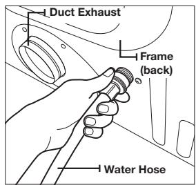 Duct Exhaust Frame (back) Water Hose