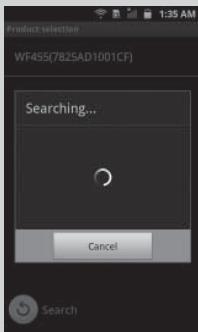 Product selection WF45S(782SAD1001CF) Searching... Cancel Search