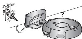 SAMSUNG NAVIBOT-SR8855 - Houd het netsnoer van het oplaadstation alsijd op het stopcontact aangesloten. - 1