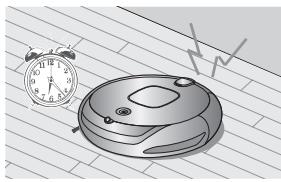 SAMSUNG NAVIBOT-SR8855 - Pode programar o Aspirador Robot para fazer a limpar a partir de uma determinada hora. - 1