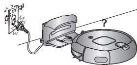 SAMSUNG NAVIBOT-SR8855 - Mantenga el cable de alimentacion del cargador constanmente enchufado en la toma de corriente. - 1