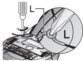 SAMSUNG NAVIBOT-SR8855 - LIMPIEZA DEL CEPILLO GIRATORIO LATERAL PARA LA LIMPIEZA DE BORDES - 4