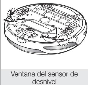 SAMSUNG NAVIBOT-SR8855 - Desactive el conmutador de encendido de la parte inferior de la unidad principal antes de limpiar la aspiradora robot. - 4