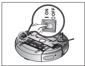 SAMSUNG NAVIBOT-SR8855 - DE AAN-UITSCHAKELAAR GEBRUIKEN - 1