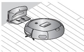 SAMSUNG SR8730 NAVIBOT LIGHT - Allumez l'unité principale et activez le bouton de mise sous tension. - 8