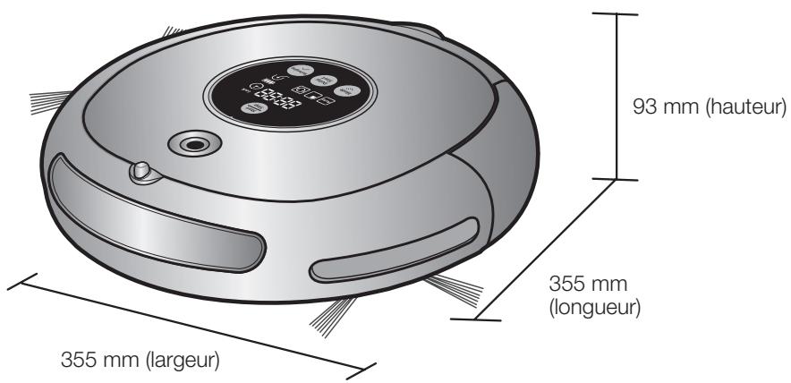 SAMSUNG SR8825 NAVIBOT - Caracteristiques techniques du produit - 1