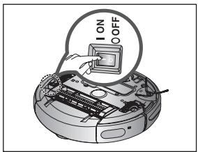 SAMSUNG SR8825 NAVIBOT - LIGAR OU DESLIGAR O INTERRUPTOR DE CORRENTE - 1