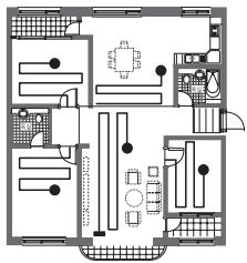SAMSUNG SR8825 NAVIBOT - De robotstofzuiger verplaatst zich automatisch en reinigt het huis eenmaal totdat de reiniging gereed is. - 1