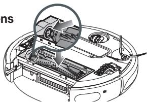 SAMSUNG SR8825 NAVIBOT - DE ZUIGBORSTEL REINIGEN - 7