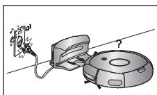 SAMSUNG SR8825 NAVIBOT - Laissez toujours le cordon d'alimentation du chargeur branché dans la prise. - 1