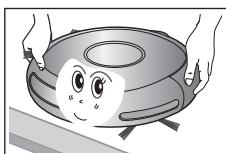 SAMSUNG SR8825 NAVIBOT - De robotstofzuiger zou bij de Voordeur of de drempel van de stuindeur vast können=komen te zitten. - 1