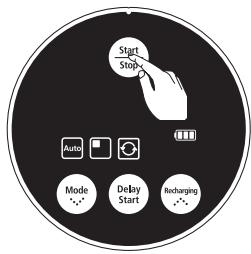 SAMSUNG SR8825 NAVIBOT - Het apparaat uitzetten - 1