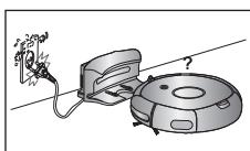 SAMSUNG SR8825 NAVIBOT - Mantenga el cable de alimentacion del cargador constantly enchufado en la toma de corriente. - 1