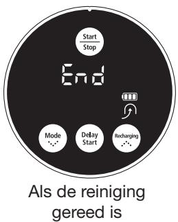 SAMSUNG SR8846 NAVIBOT - De functie Reiniging hervatten - 1