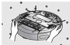 SAMSUNG SR8875 NAVIBOT SILENCIO - LIMPAR A RODA MOTORA - 2