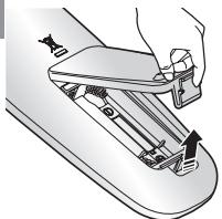 SAMSUNG SR8875 NAVIBOT SILENCIO - ■ De batterijen in de afstandsbediening plaatsen - 1