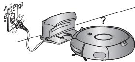 SAMSUNG SR8875 NAVIBOT SILENCIO - Mantenga el cable de alimentación del cargador constantemente enchufado en la toma de corriente. - 1