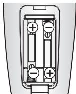 SAMSUNG SR8875 NAVIBOT SILENCIO - ■ Mise en place des piles de la télécommande - 2