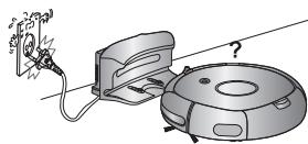SAMSUNG SR8875 NAVIBOT SILENCIO - Houd het netsnoer van het oplaadstation altijd op het stopcontact aangesloten. - 1