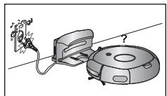 SAMSUNG SR8875 NAVIBOT SILENCIO - Mantenga el cable de alimentación del cargador constantemente enchufado en la toma de corriente. - 1