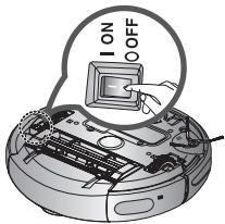 SAMSUNG SR8875 NAVIBOT SILENCIO - U moet de aan-uitschakelaar aan de onderkant van het apparaat in de uitstand zetten voordat u de robotstofzuiger gaat reinigen. - 1