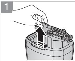 SAMSUNG SR8895 NAVIBOT SILENCIO - De batterijenplaatsen - 1